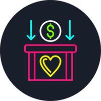 Money saving Line Multi Color Design vector