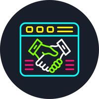 Web Line Multi Color Design vector