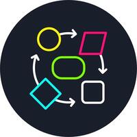 Transform Line Multi Color Design vector
