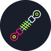 Shock Absorber Line Multi Color Design vector