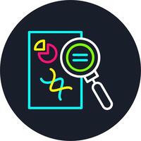 Data analytics Line Multi Color Design vector