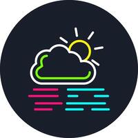 Foggy Day Line Multi Color Design vector