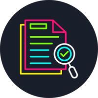 Scrutiny Line Multi Color Design vector