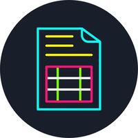 Sheet Line Multi Color Design vector