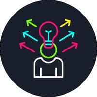 Ideas Line Multi Color Design vector