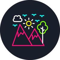 Outdoor Line Multi Color Design vector
