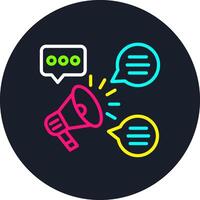 Propaganda Line Multi Color Design vector