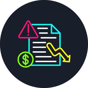 Document Line Multi Color Design vector