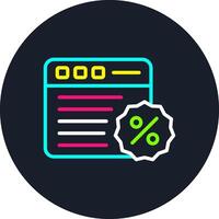 Website Line Multi Color Design vector