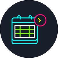 Upcoming Line Multi Color Design vector