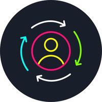 Consistency Line Multi Color Design vector