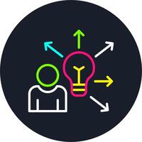 Ability Line Multi Color Design vector