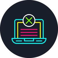 Access Denied Line Multi Color Design vector