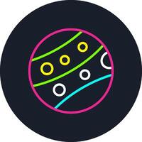Mars Line Multi Color Design vector