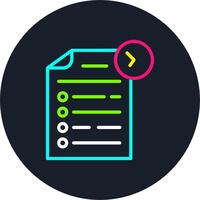 Checklist Line Multi Color Design vector