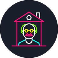 Isolation Line Multi Color Design vector