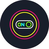 On Line Multi Color Design vector