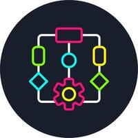 Program Line Multi Color Design vector
