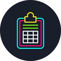 Board Line Multi Color Design vector