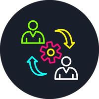 Synergy Line Multi Color Design vector