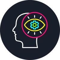 Futurist Line Multi Color Design vector