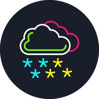 Winter Line Multi Color Design vector