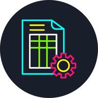 Management Line Multi Color Design vector