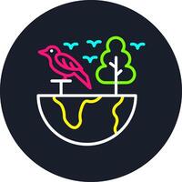 Biodiversity Line Multi Color Design vector