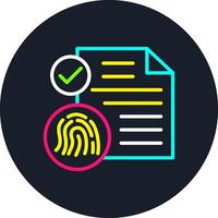 Contract Line Multi Color Design vector
