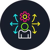 Opportunities Line Multi Color Design vector