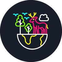 Earth Line Multi Color Design vector