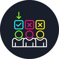 Selection Line Multi Color Design vector