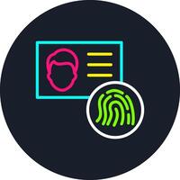 Identification Line Multi Color Design vector