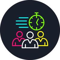 DeadGlyph Two Color Line Multi Color Design vector