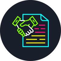 Certainty Line Multi Color Design vector