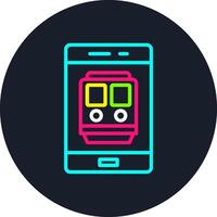 Smartphone Line Multi Color Design vector
