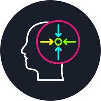 Concentration Line Multi Color Design vector
