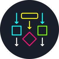 Flow Line Multi Color Design vector