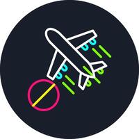 Cancelled Line Multi Color Design vector