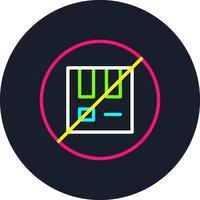 Out Of Stock Line Multi Color Design vector