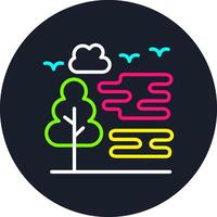 Fog Line Multi Color Design vector
