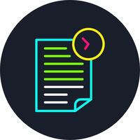Pending Line Multi Color Design vector