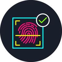 Scan Line Multi Color Design vector