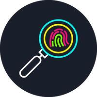 Search Line Multi Color Design vector