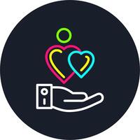 Compassion Line Multi Color Design vector