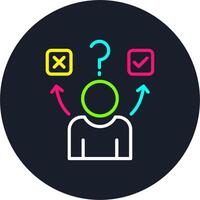 Confused Line Multi Color Design vector