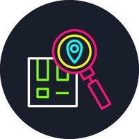 Tracking Line Multi Color Design vector