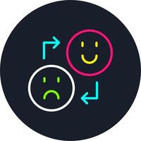 Expressions Line Multi Color Design vector