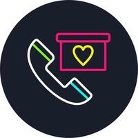 Telephone Line Multi Color Design vector