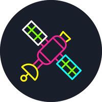 Satelite Line Multi Color Design vector